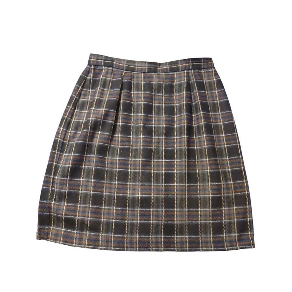 VTG Worthington‎ Plaid Wool Blend Skirt 10 Academia Clueless Twee Britney Spears